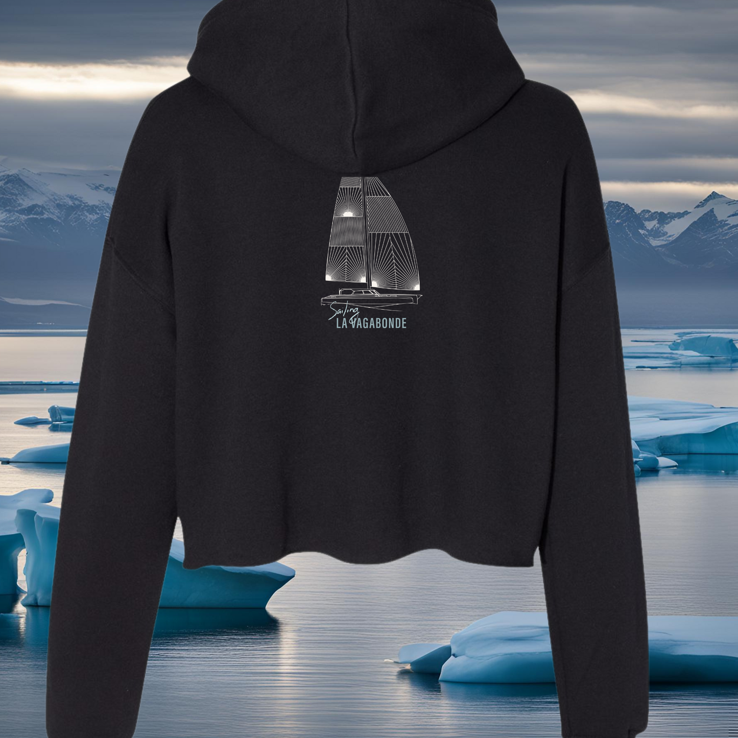 Blueprint Cropped Hoodie