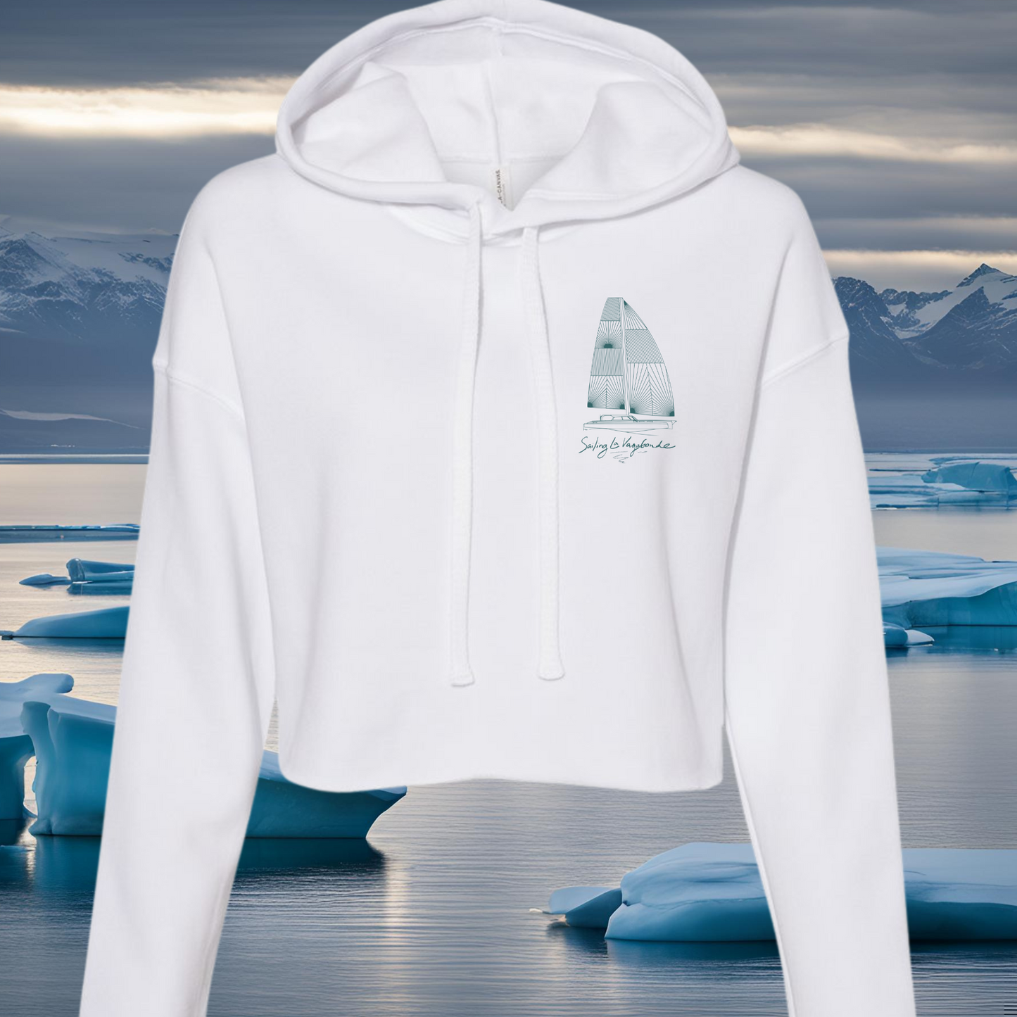 Blueprint Cropped Hoodie