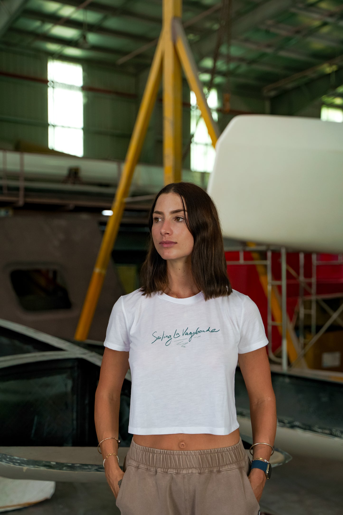 Tri Blueprint Crop Tee