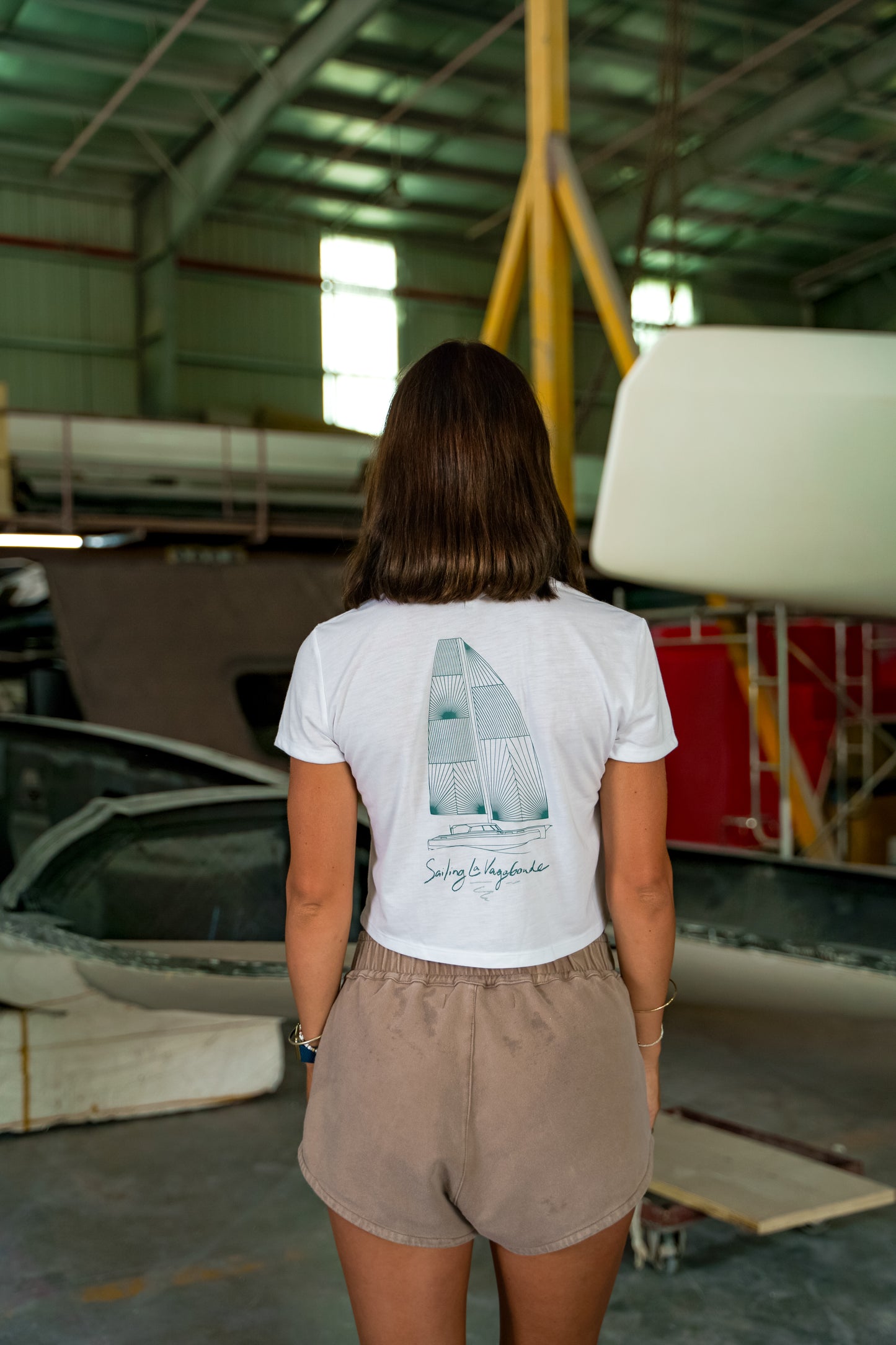 Tri Blueprint Crop Tee